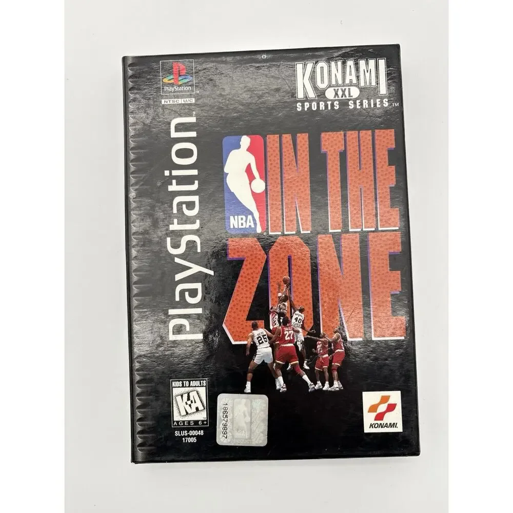 Sony PlayStation 1 PS1 Konami NBA In The Zone CIB Long Box 1996 Tested Works.